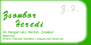 zsombor heredi business card
